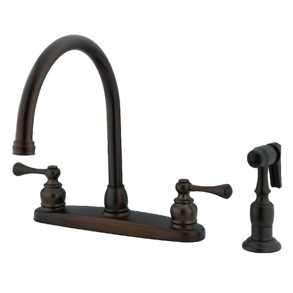 KB725BLBS 8" Centerset Kitchen Faucet, Oil Rubbed Bronze